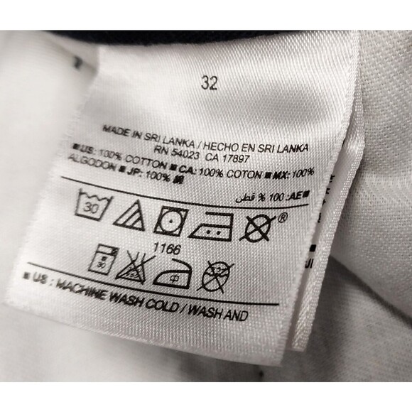 Old Navy Mens 32 Khaki Twill Joggers Navy Blue Cotton Casual Hipster Comfy Work - Picture 4 of 13